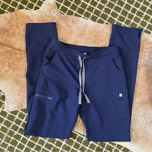 Figs Navy Blue Yola Skinny Scrub Pants XS Tall